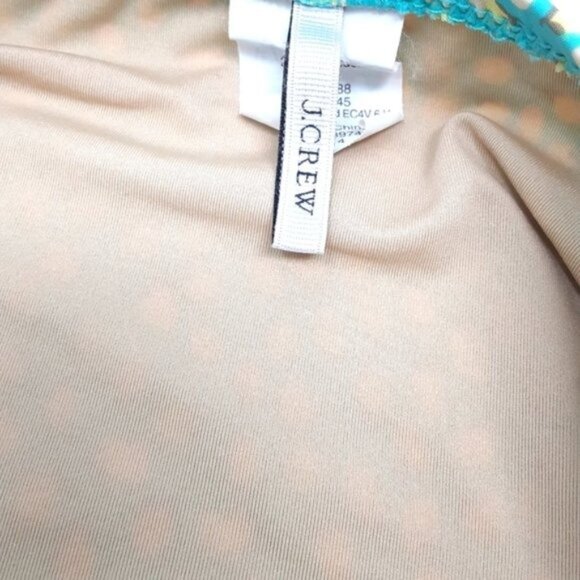 J. Crew Womens Mint Floral Bikini Set Large - Picture 4 of 5